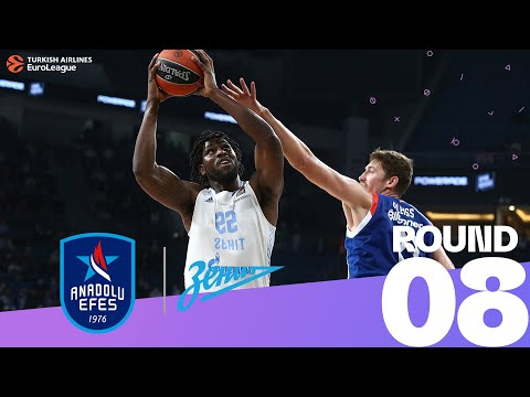 Zenit hits from long range to run past Efes! | Round 8, Highlights | Turkish Airlines EuroLeague
