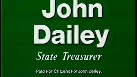 John Dailey For State Treasurer (Political Ad, 1982)