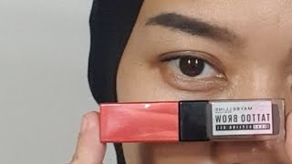 Maybelline Tattoo Brow shade dark brown review !