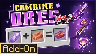 Minecraft Bedrock Just Got INSANE Weapons! (COMBINE ORES v4.2) screenshot 4