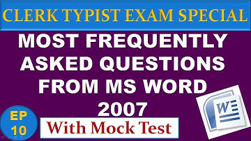 EP-09 | CLERK TYPIST EXAM SPECIAL SERIES | WITH MOCK TEST
