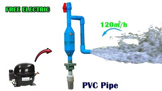 use recycle fridge compressor To get Free Energy Water Pump,Life Hack At Home