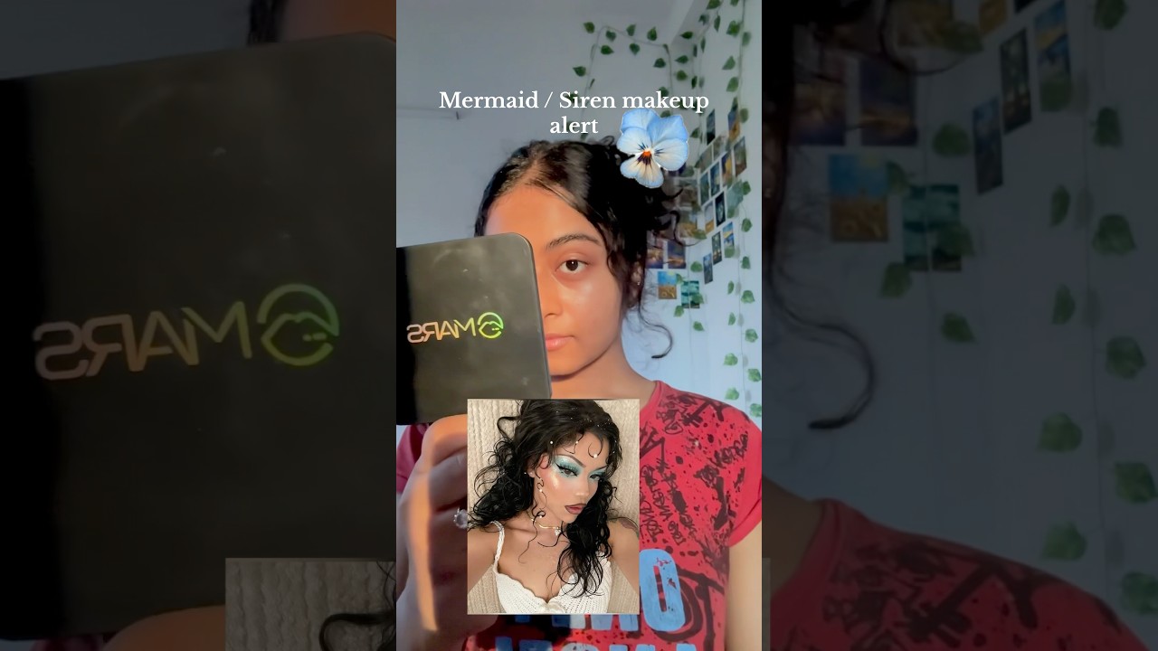 Mermaid/ Siren makeup tutorial | easy makeup transition |trending reels 