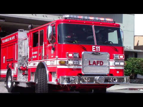 LAFD NEW Engine 11 Responding