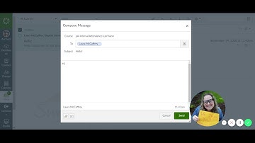 How to send and receive a message through Canvas