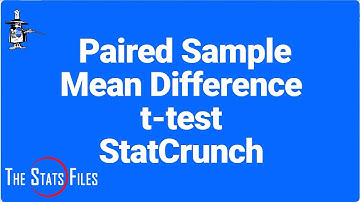 8.3.10 Paired (dependent) sample  mean differenceT-test problem using StatCrunch