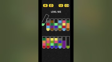 Water sort puzzle level 1013
