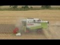 Weizenernte mit Claas Lexion 440 aus Flugrobotersicht