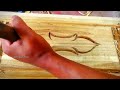 Hend wood carving process 