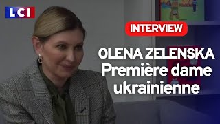 La Première dame ukrainienne, Olena Zelenska raconte sur LCI son quotidien après un an de guerre