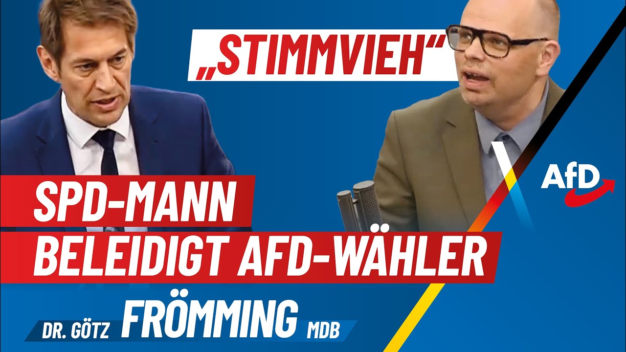 „Stimmvieh“: SPD-Mann beleidigt AfD-Wähler