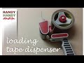 Packing tape dispenser. How to load and use packing tape dispenser video