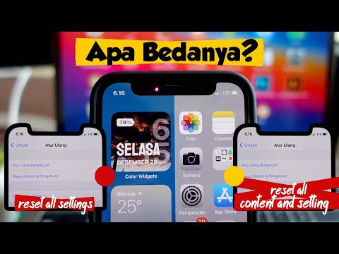 Video: Di iphone, hapus semua konten dan pengaturan?