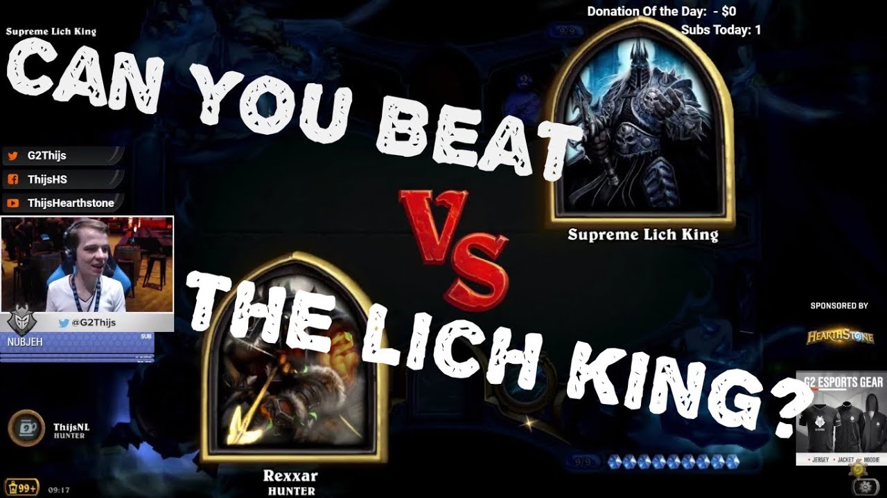 HEARTHSTONE GAMESCOM RAID VS THE LICH KING!