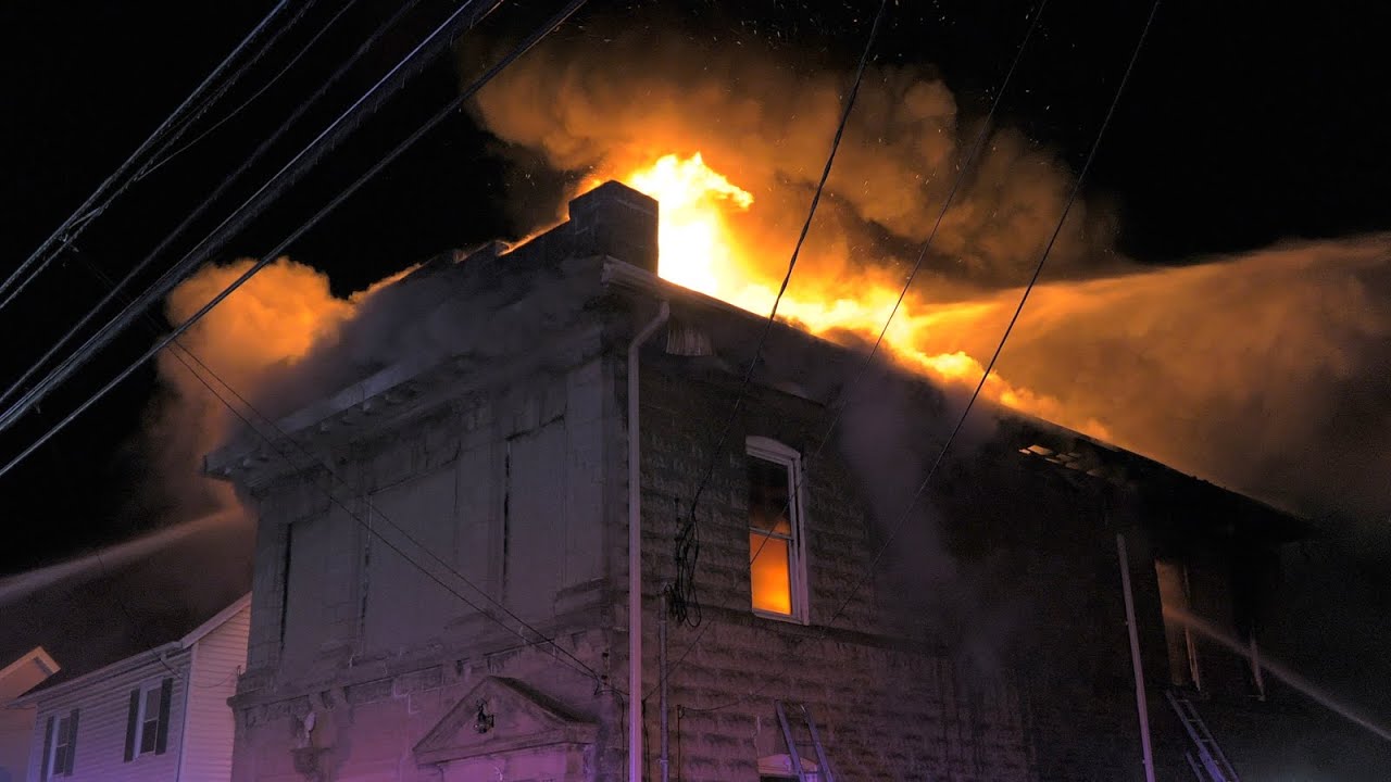 Fire destroys old firehouse converted into house in Northampton, PA. (Radio Comms included)