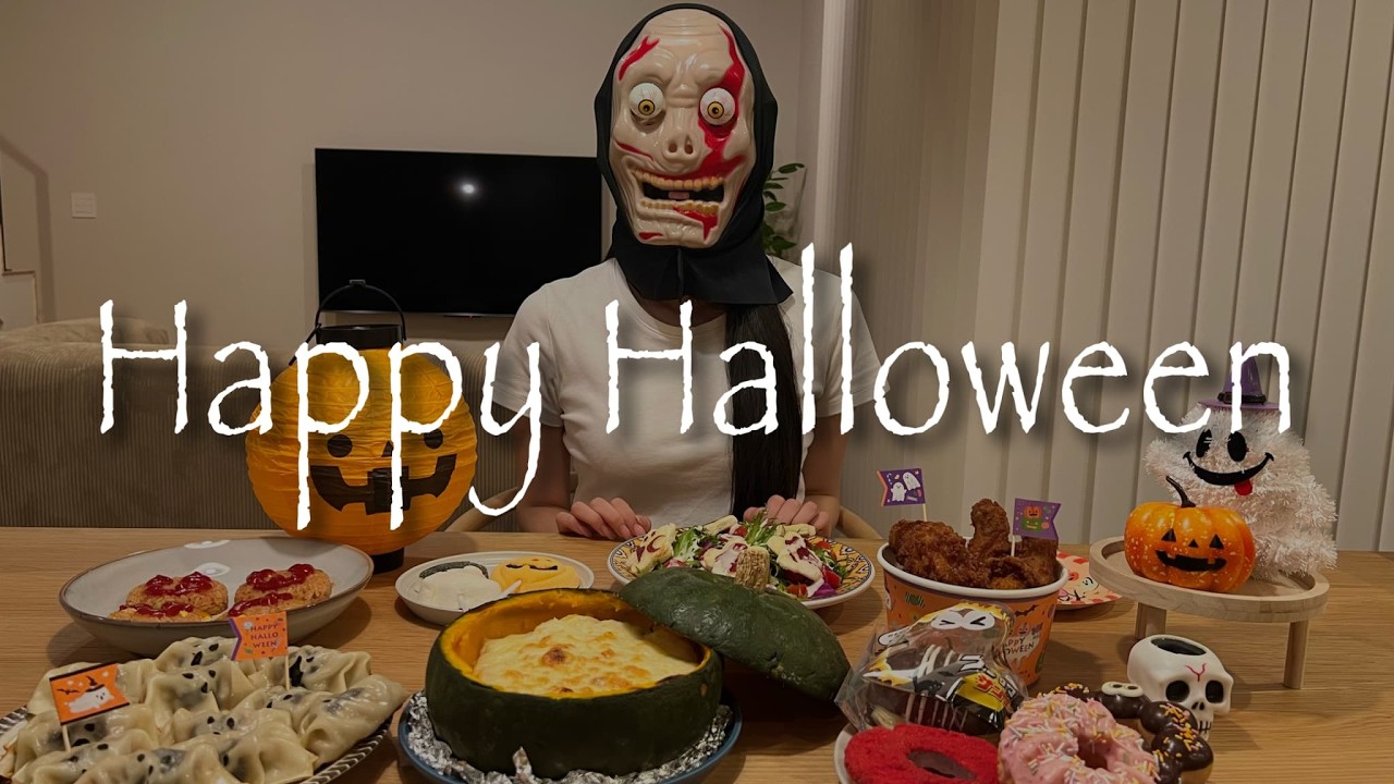 Повседневная жизнь в Японии | Приготовление еды на Хэллоуин