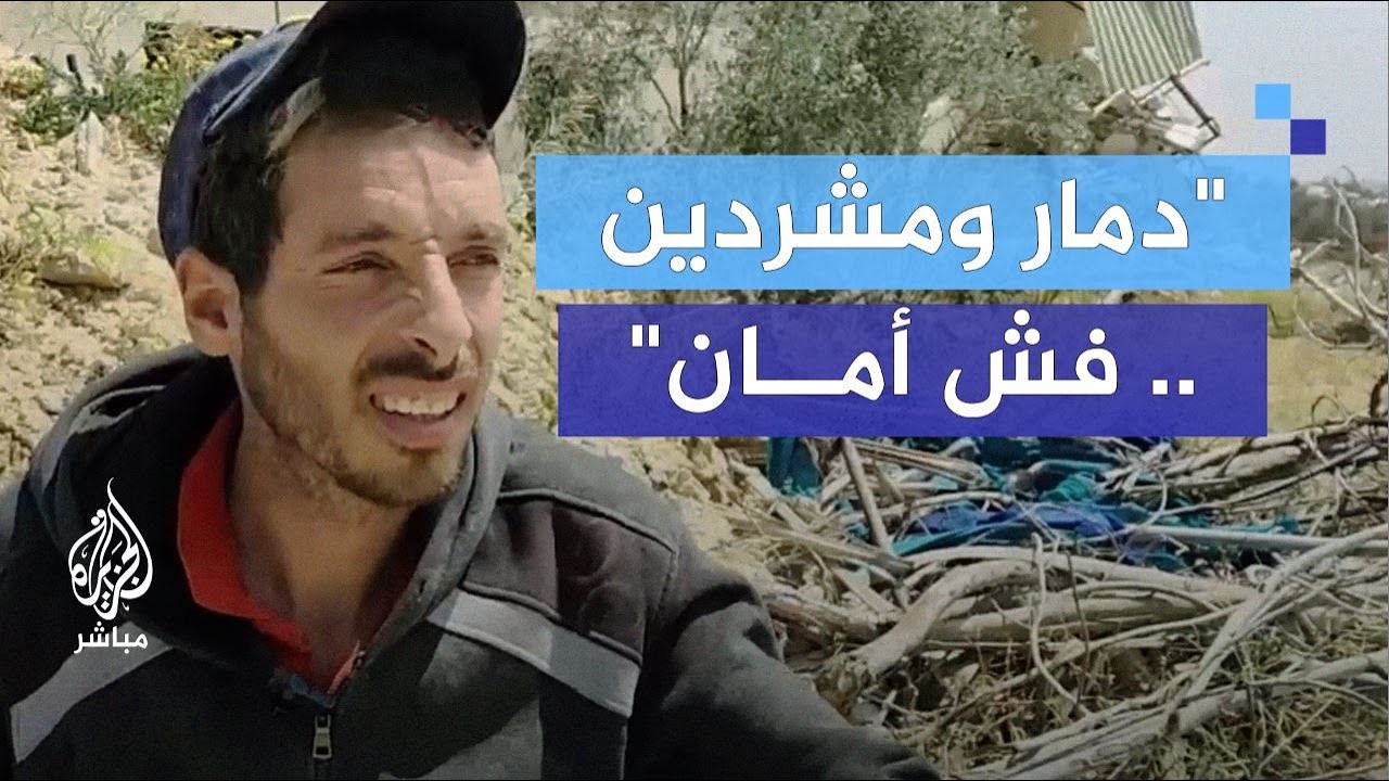 آثار تجريف الحقول الزراعية وتدمير البنى التحتية في خان يونس