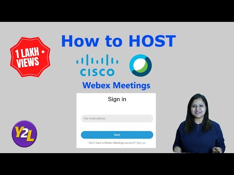 How to host a meeting at Webex ?