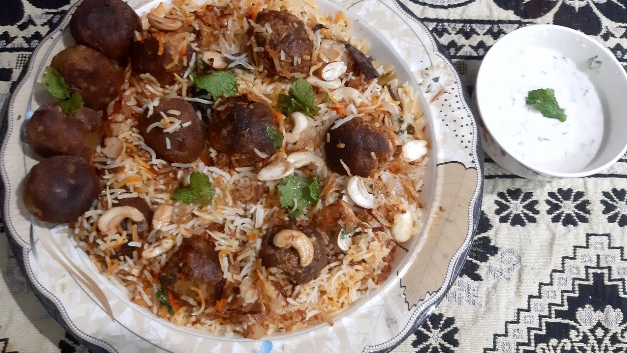 kofte ki briyani (soya bean) veg recipes in hindi &urdu YouTube