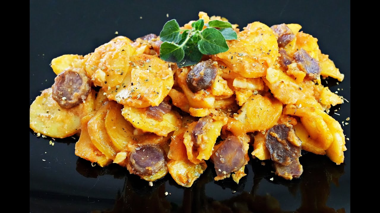 Patatas al  ajillo receta de mi abuela, una rica receta fácil y económica😋👌