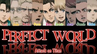 Attack on Titan - Perfect World (TWICE) Color Coded Lyrics