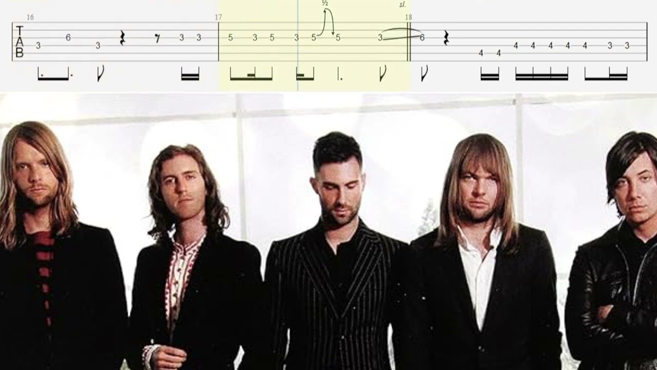 Maroon 5 Locked Away Tabs