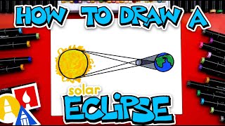 How To Draw A Solar Eclipse Diagram by Art for Kids Hub 391,617 views 1 month ago 4 minutes, 38 seconds