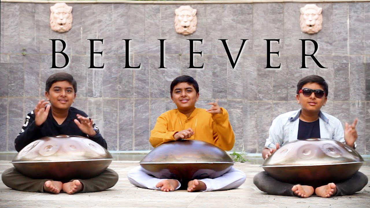 Imagine Dragons Believer Handpan Cover played by 11 year old Ranganathan on a C# AnnaZiska by CHIRP