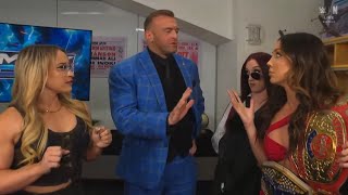 Jordynne Grace, Alba Fyre And Chelsea Green Backstage Segment Smackdown 02012026 In English