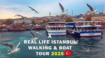 Istanbul 2025: The Ultimate Bosphorus Boat Tour (Real Life Walking & Views) | Istanbul Travel Vlog