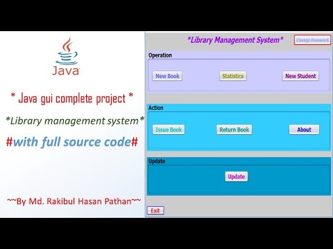 Complete Java gui project return book coding part library management system in java gui