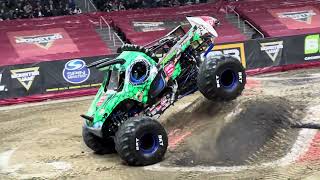 Monster Jam 2024 MVP Arena 2 Wheels Skills Challenge Jurassic Attack Dalton Widner