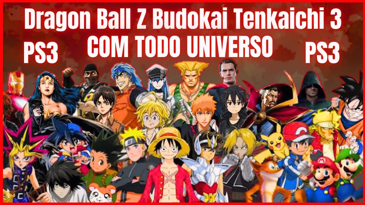 NOVO DRAGON BALL Z BUDOKAI TENKAICHI 3 PARA PS3/PS2 | GAMEPLAY COMPLETO