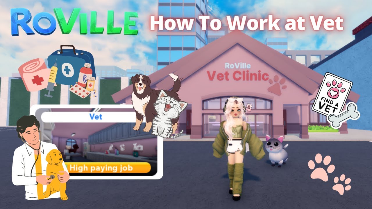 👩🏻‍⚕️how To Work At Vet In Roville Roblox By Cutepizza04👨🏻‍⚕️ 
