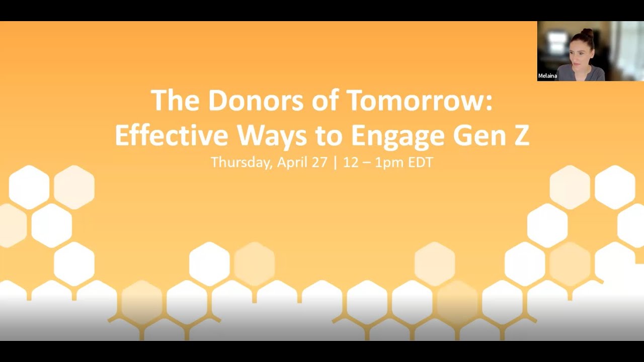 The Donors of Tomorrow: Effective Ways to Engage Gen Z - YouTube