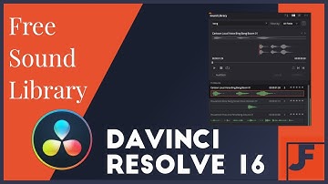 Free Sound Library for Davinci Resolve 16 Fairlight