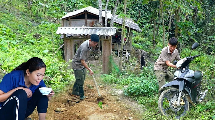 Overcome the waves and wind : KONG repairs roads for motorbikes. Picking herbs for NHAT - DayDayNews