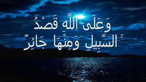 ما تيسر من ايات الذكر الحكيم من سوره النحل  للقارىء مصطفى عبده