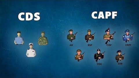 CDS vs CAPF | Difference in Exams, Selection Service, Salary