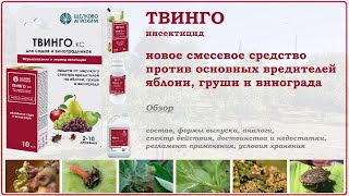 Твинго - новое средство против основных вредителей яблони, груши и винограда. Обзор инсектицида