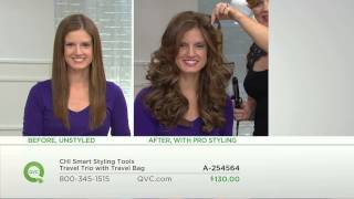 CHI Smart Travel Dryer, Styling Iron & Curling Iron w/Travel Bag with Shawn Killinger