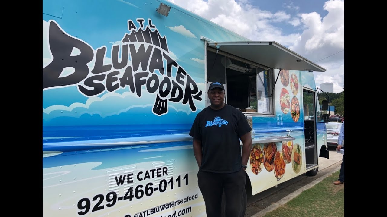 ATL Bluwater Seafood Food Truck Friday Atlanta YouTube