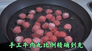 在家用绞肉机就能做出好吃的牛肉丸，筋道Q弹，好吃无添加