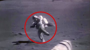 Astronauts Falling on the Moon - Raw Moon Footage