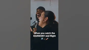 When you catch the HARMONY mid flight✈️ 🦅🚀