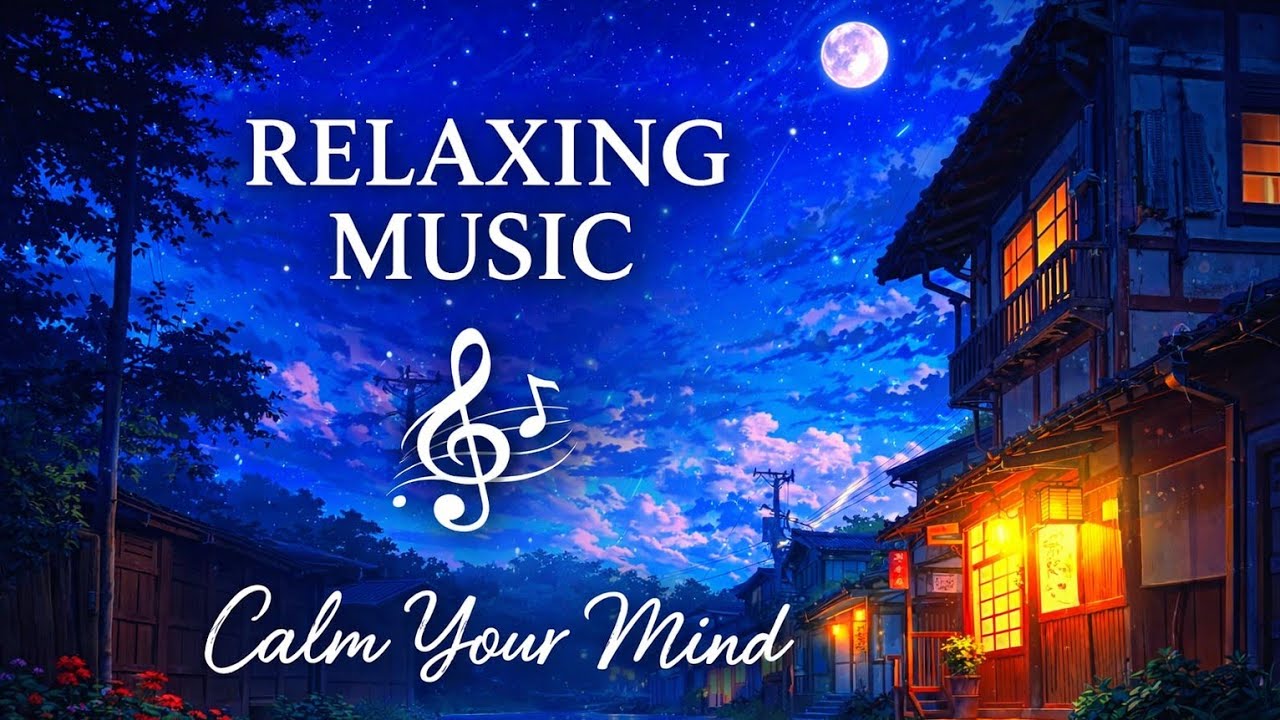 Moonlit Streets 🌙 | Relaxing Night Music for Peace & Sleep | Relaxing Music to Calm 