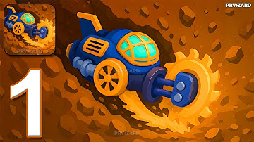 Planet Crusher: Dig & Drill - Gameplay Walkthrough Part 1 - Dig Planet Earn Resources (iOS, Android)