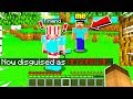 TROLLING My New MINECRAFT FRIEND using the DISGUISE PLUGIN as HEROBRINE!