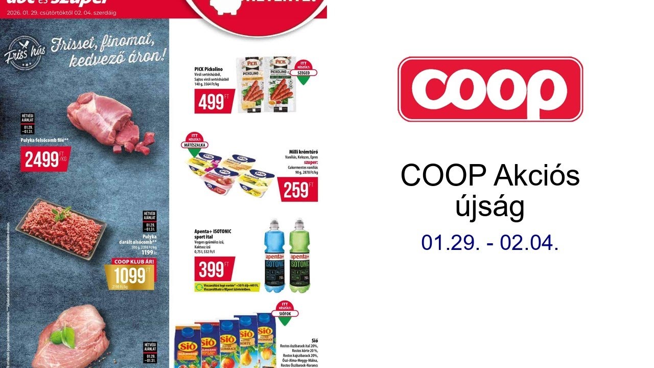 COOP Akciós újság 01.29. - 02.04. - YouTube