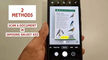 How to scan a document and make PDF in Samsung Galaxy A52